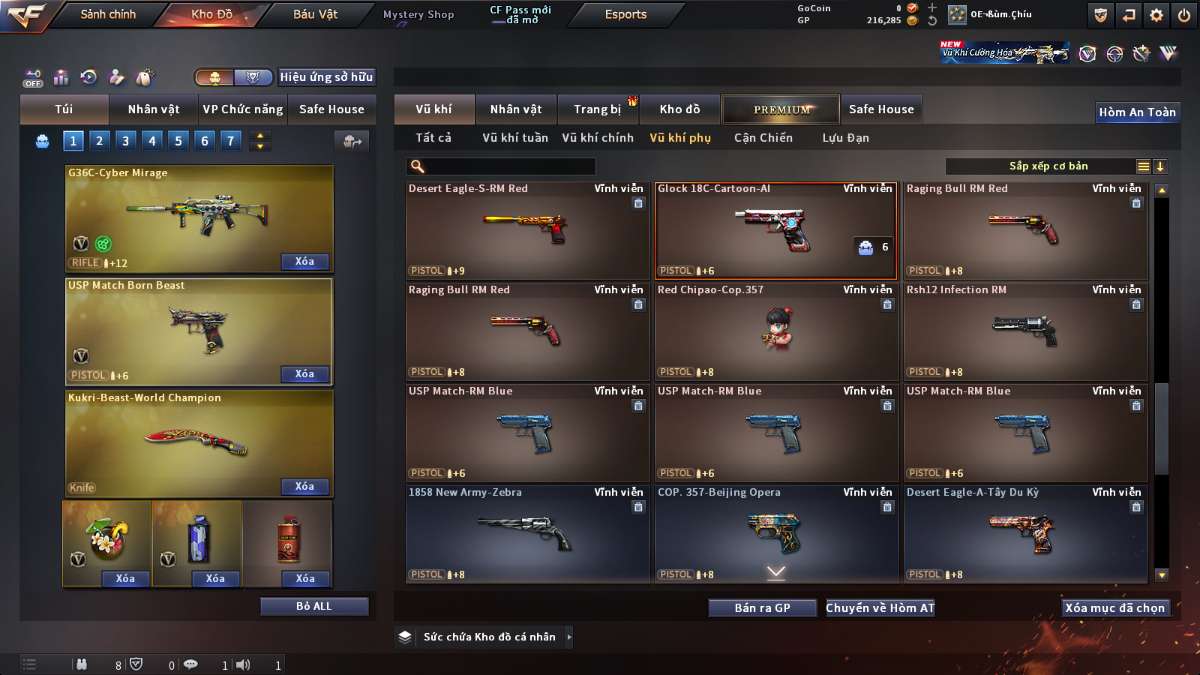 shop acc cf uy tin gia re